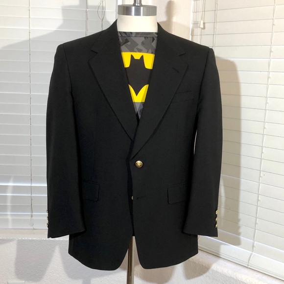 Jack NICKLAUS blazer sport coat wool black 40 S